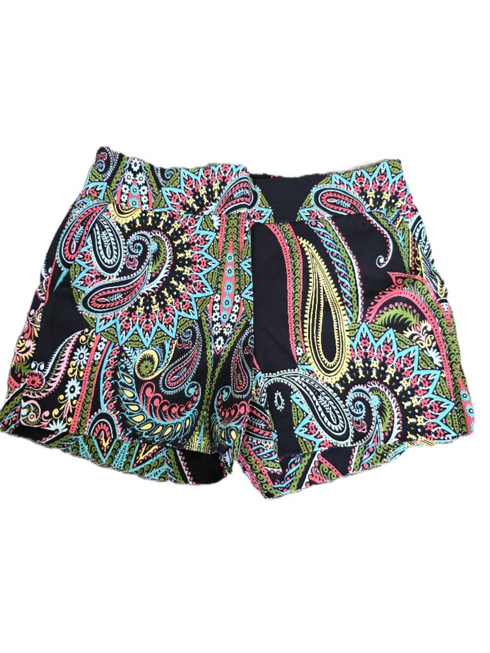 NEW YORK & COMPANY 7TH AVENUE  Vibrant Paisley Shorts Size Medium
